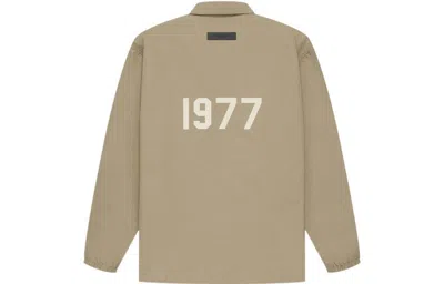 Essentials Fear Of God  Ss22 1977 Coaches Jacket Oak In Neutral