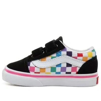 Vans (td)  Old Skool V 'rainbow Checkerboard' In Multi