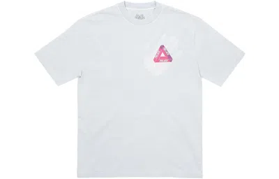 Palace Ss23 Reacto Tri-ferg T-shirt 'blue' In White