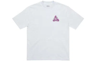Palace Ss23 Reacto Tri-ferg T-shirt 'blue' In White
