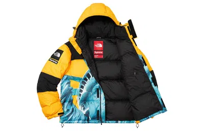 Supreme X The North Face Crossover Statue Of Liberty Waterproof Interchange Jacket Unisex Yellow