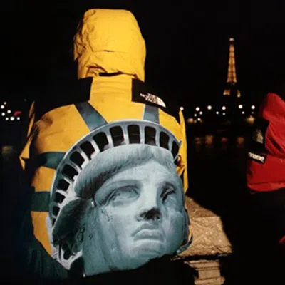 Supreme X The North Face Crossover Statue Of Liberty Waterproof Interchange Jacket Unisex Yellow