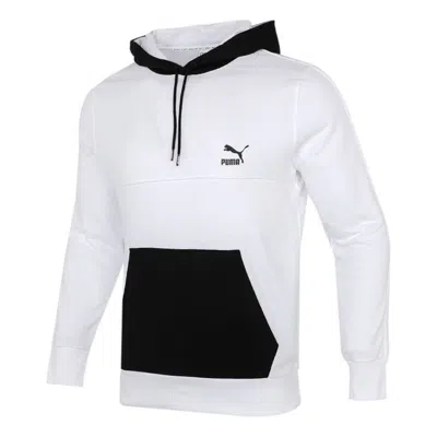 Puma Clsx Colblock Hoodie 'white'