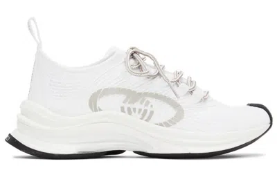 Gucci Run Lace-up Sneakers In White
