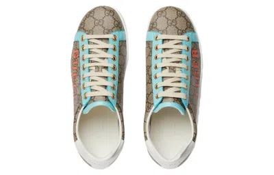 Gucci (wmns)  Ace Gg Supreme ' Tiger Print' In Brown