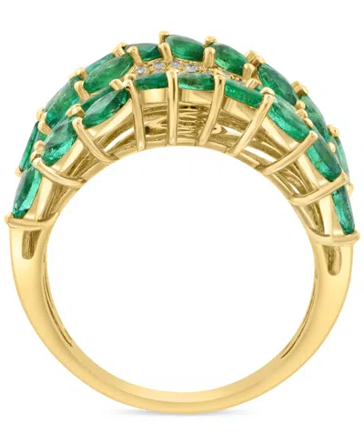 Effy Collection Effy Emerald (2-7/8 Ct. T.w.) & Diamond (1/2 Ct. T.w.) Statement Ring In 14k Yellow Gold