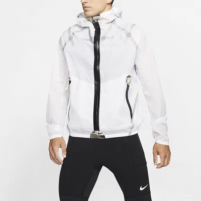 Nike Men's Ispa Jacket Translucent Nylon Jacket In White