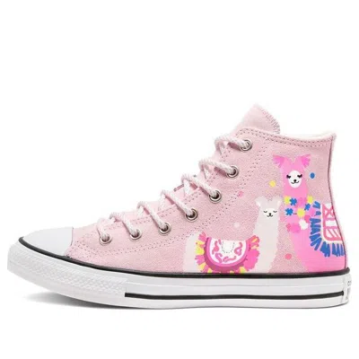 Converse (gs)  Chuck Taylor All Star High 'playful Llama' In Pink