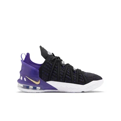 Nike (gs)  Lebron 18 'lakers' In Black