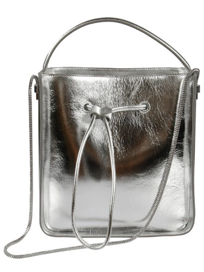 3.1 Phillip Lim 10th Anniversary Collection Soleil Small Leather Bucket Bag' In Silver