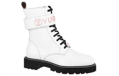 Pre-owned Louis Vuitton (wmns)  Territory Boots 'white' In Multi