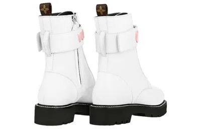 Pre-owned Louis Vuitton (wmns)  Territory Boots 'white' In Multi
