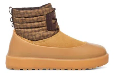 Ugg Mini Snow Boot 'yellow' In Brown