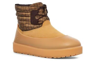 Ugg Mini Snow Boot 'yellow' In Brown