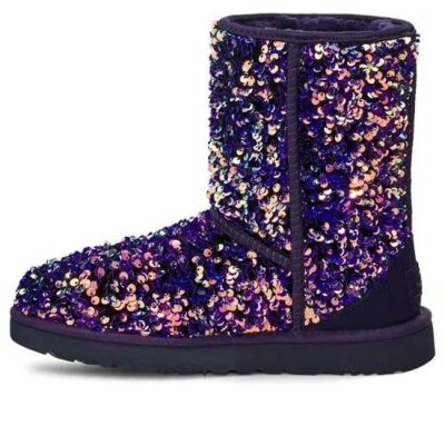 Ugg (wmns)  Classic Short Stellar Sequin Snow Boots Black/blue/purple
