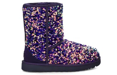 Ugg (wmns)  Classic Short Stellar Sequin Snow Boots Black/blue/purple