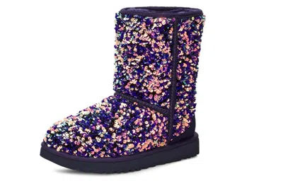 Ugg (wmns)  Classic Short Stellar Sequin Snow Boots Black/blue/purple