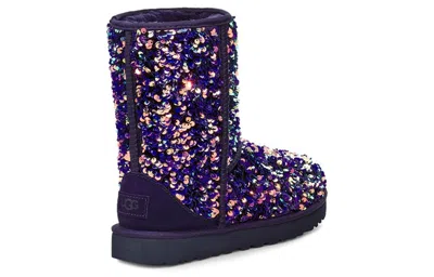Ugg (wmns)  Classic Short Stellar Sequin Snow Boots Black/blue/purple