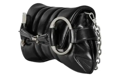 Gucci (wmns)  Horsebit Chain Medium Shoulder Bag 'black' In Black