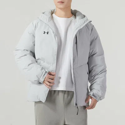 Under Armour Winter Down Jacket 'grey' In Blue