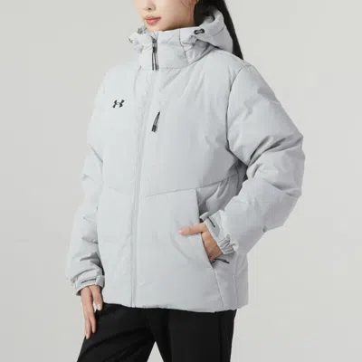 Under Armour Winter Down Jacket 'grey' In Blue