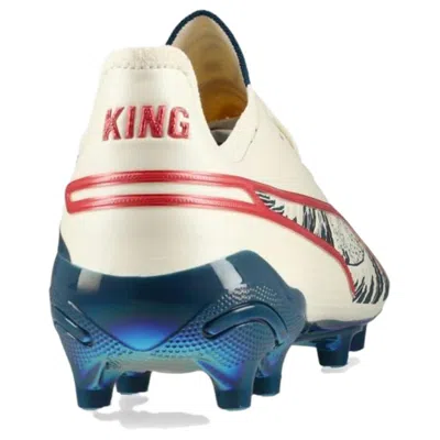 Puma X Unisport King Ultimate Fg 'cream White Red' In Neutral