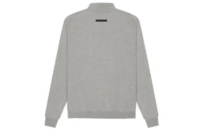 Essentials Fear Of God  Ss21 Pullover Mockneck Dark Heather Oatmeal In Gray