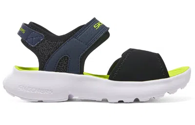 Skechers (gs)  Razor Splash 'black Lime' In Multi