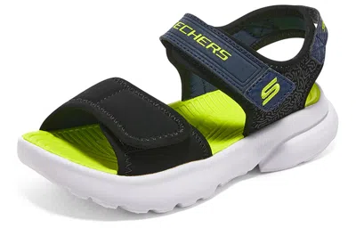Skechers (gs)  Razor Splash 'black Lime' In Multi