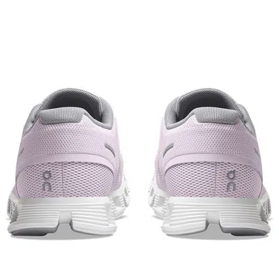On Cloud 5 Low-top Mesh And Leather Sneakers In Pink