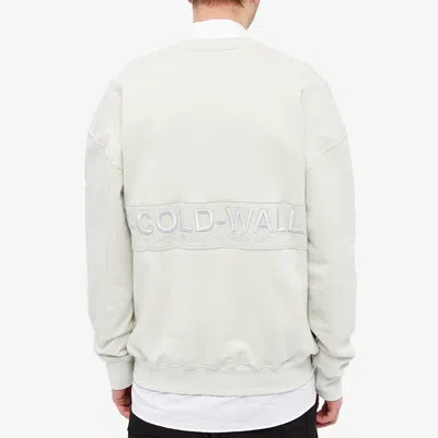 A-cold-wall* Logo Crew Sweatshirt 'white' In Neutral