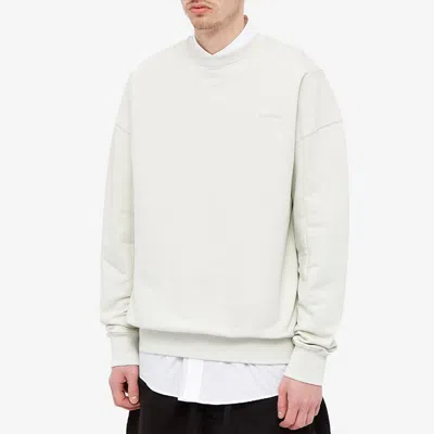 A-cold-wall* Logo Crew Sweatshirt 'white' In Neutral