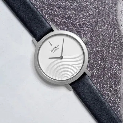 Casio Sheen Analog Watch 'black Silver'