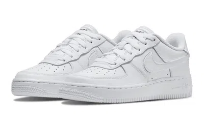 Nike (gs)  Air Force 1 Low 'all Star - Swoosh Pack' In White