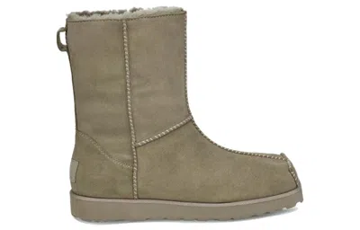 Ugg Block Boot Snow Boots Gray In Brown