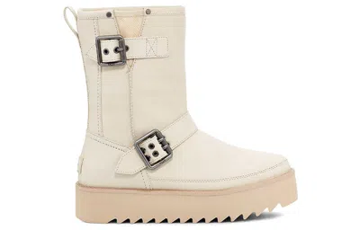 Ugg (wmns)  Classic Rebel Biker Short Boot 'bone' In Neutral