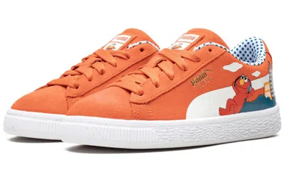 Puma (ps)  Suede Sesame Street 50 'sesame Street - Elmo' In Orange