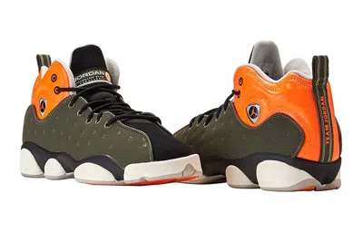 Air Jordan (gs)  Jumpman Team 2 'twilight Marsh Orange' In Green