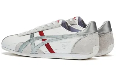 Onitsuka Tiger Runspark 'white Silver Red' In Gray