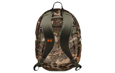 Under Armour Hustle Mesh Backpack 'orange Green Camo' In Multi
