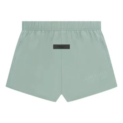 Essentials Fear Of God  Ss23 Running Nylon Short 'sycamore' In Gray