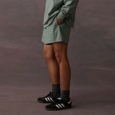 Essentials Fear Of God  Ss23 Running Nylon Short 'sycamore' In Gray