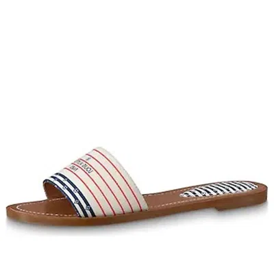 Pre-owned Louis Vuitton (wmns)  Lock It Slides 'red White Blue' In Multi