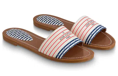 Pre-owned Louis Vuitton (wmns)  Lock It Slides 'red White Blue' In Multi