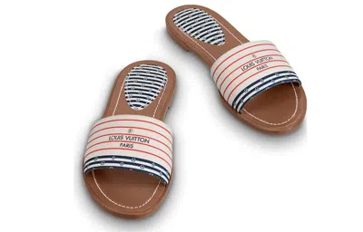 Pre-owned Louis Vuitton (wmns)  Lock It Slides 'red White Blue' In Multi