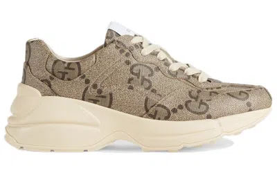 Gucci Rhyton 100 Gg Supreme Canvas Sneaker In Neutral