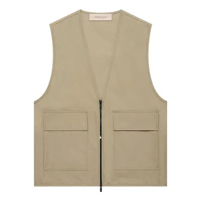 Essentials Fear Of God  Ss22 Work Vest 'oak' In Brown