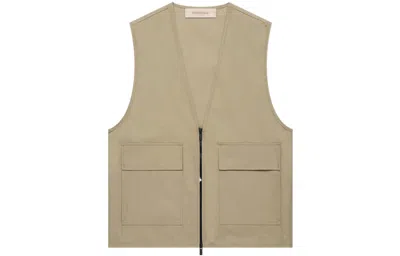 Essentials Fear Of God  Ss22 Work Vest 'oak' In Brown