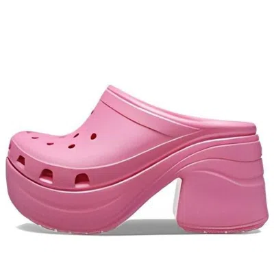 Crocs Siren Clog Unisex Hyper Pink Platform Block Heel Shoes Gal1561 In Pink