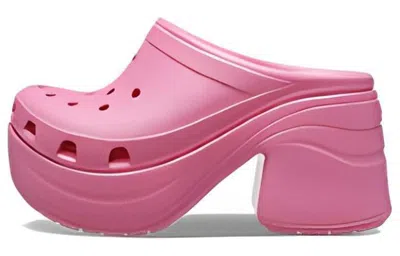 Crocs Siren Clog Unisex Hyper Pink Platform Block Heel Shoes Gal1561 In Pink